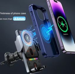 Magnetic Wireless Car Vent Phone Mount Charger