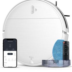 Robot Vacuum and Mop Combo, 2 in 1 Mopping Robot Vacuum Cleaner with Schedule, Wi-Fi/Voice/App, Strong Suction, Ease of Use, Self-Charging Robotic Vac