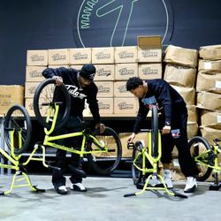 Brand New Lime Green BMX Style Tulones Bike