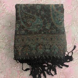 New | Limited Edition: Midnight Forest Pastel Multicolor Pashmina Shawl