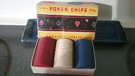 Vintage poker chips.