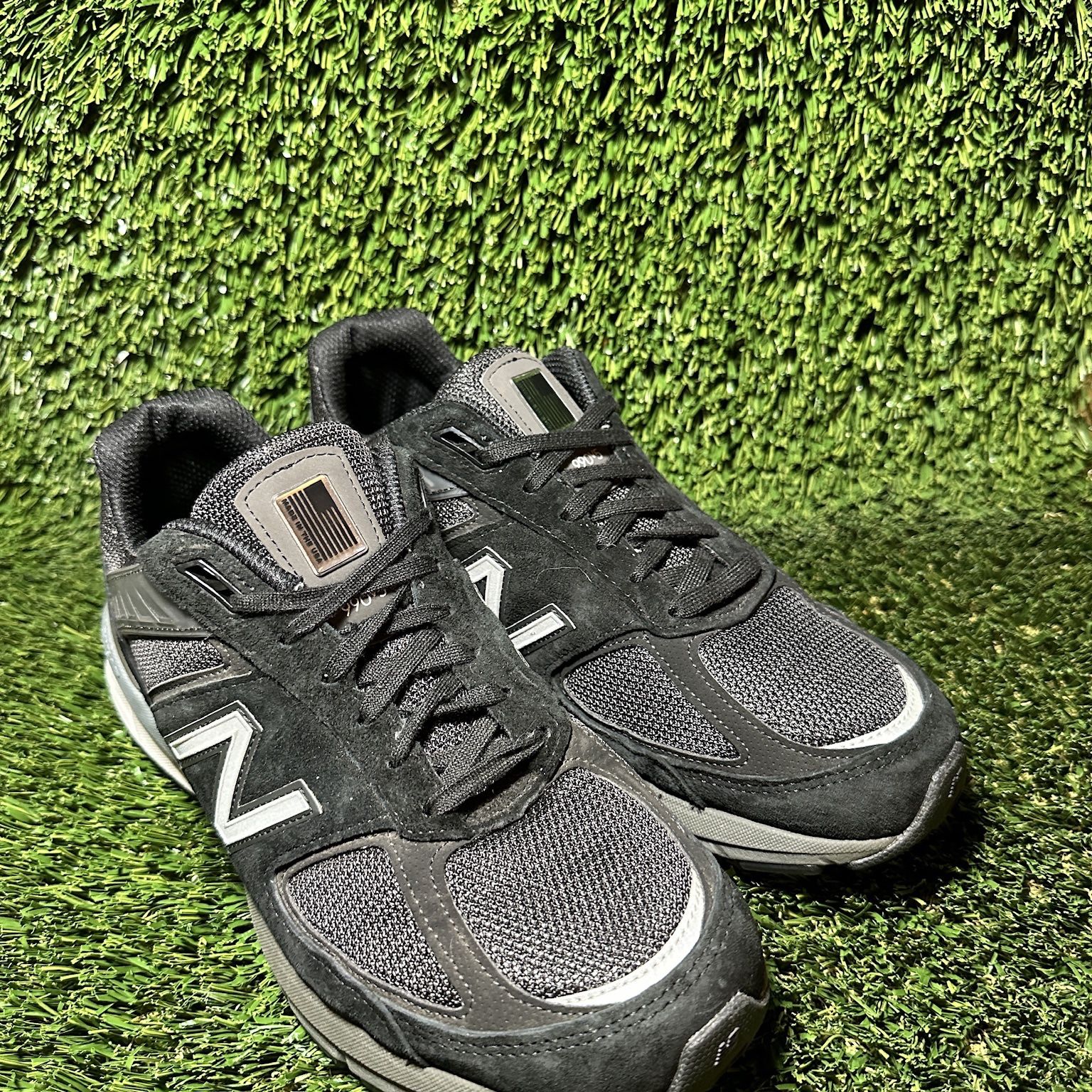 New Balance Mens 990 V5 M990BK5 Black Running Shoes Sneakers Size 