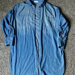 Women’s Long “Denim” Pull Over 