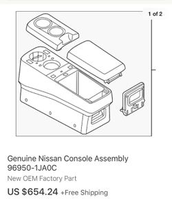 NISSAN console assebly GENUINE
