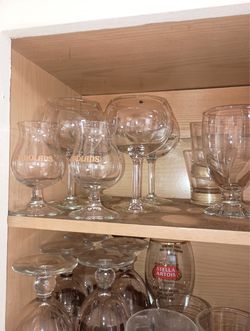 Mixed Lot of Beer and Drink Glasses