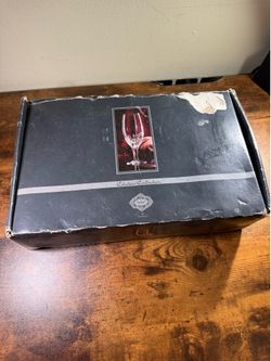 Set 2 x4 NEW! Shannon Crystal by Godinger Chelsea Collection 14oz Goblets