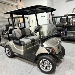 2020 Yamaha Quiet Tech EFI Gas  22+ MPH 4 Seat Street Legal Golf Cart 