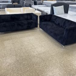 2 Black Sofas $550 Only 