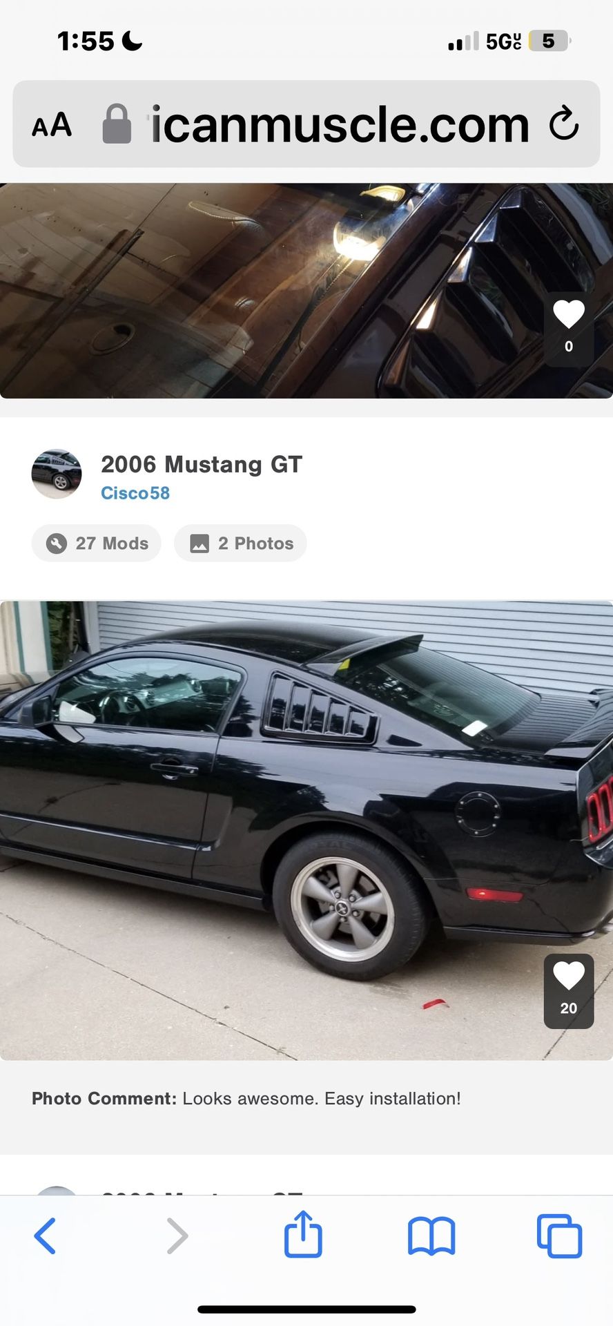 MMD Roof Spoiler For Mustang Coup 05-2010