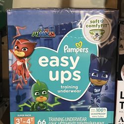 NIB New Pampers Easy up Training Pants Pull Ups 3t-4T