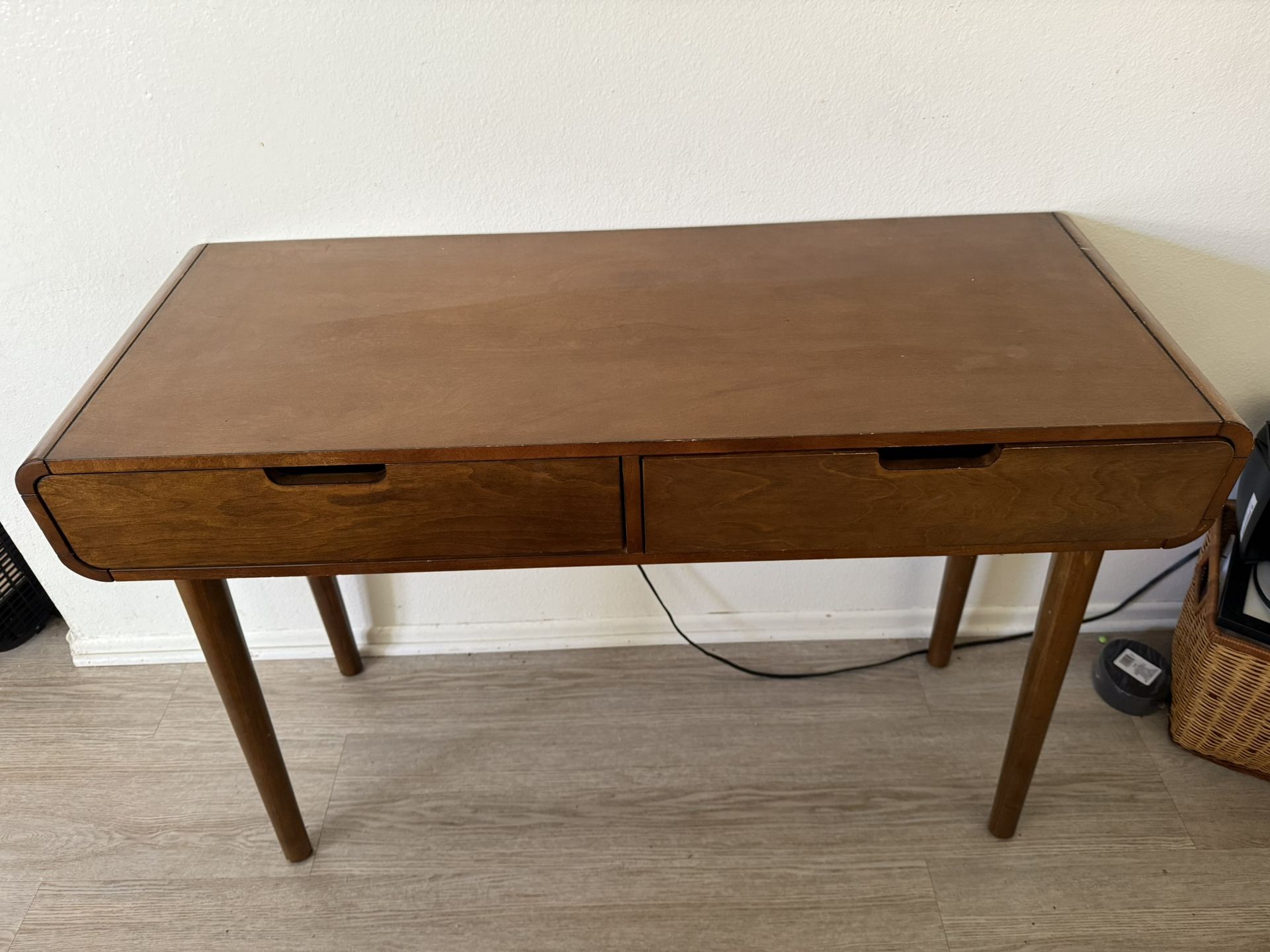 Mcm Desk And Bookshelf Set