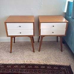 Set Of 2 End Tables (Mid-Century Modern)