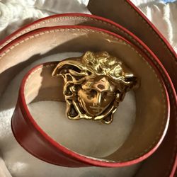 Limited Edition REAL red Versace Belt !