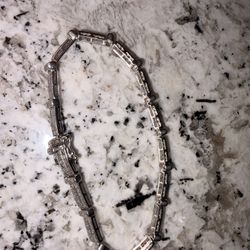 2 karrot natural diamond silver bracelet 