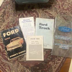 Ford Motor Company Manuals, Info