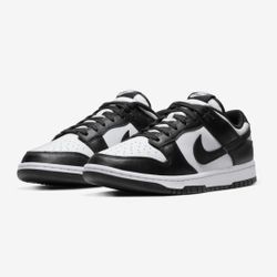 Nike Dunk Low Retro Unisex Shoe In Blk/White Sz 9.5