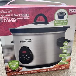 New Brentwood 3qt slow cooker