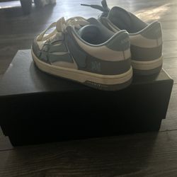 Amiri Blue Skel Top Low Ocean Sky