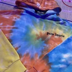 Tie dye palm angels hoodie sale