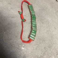 Vintage green jade bracelet