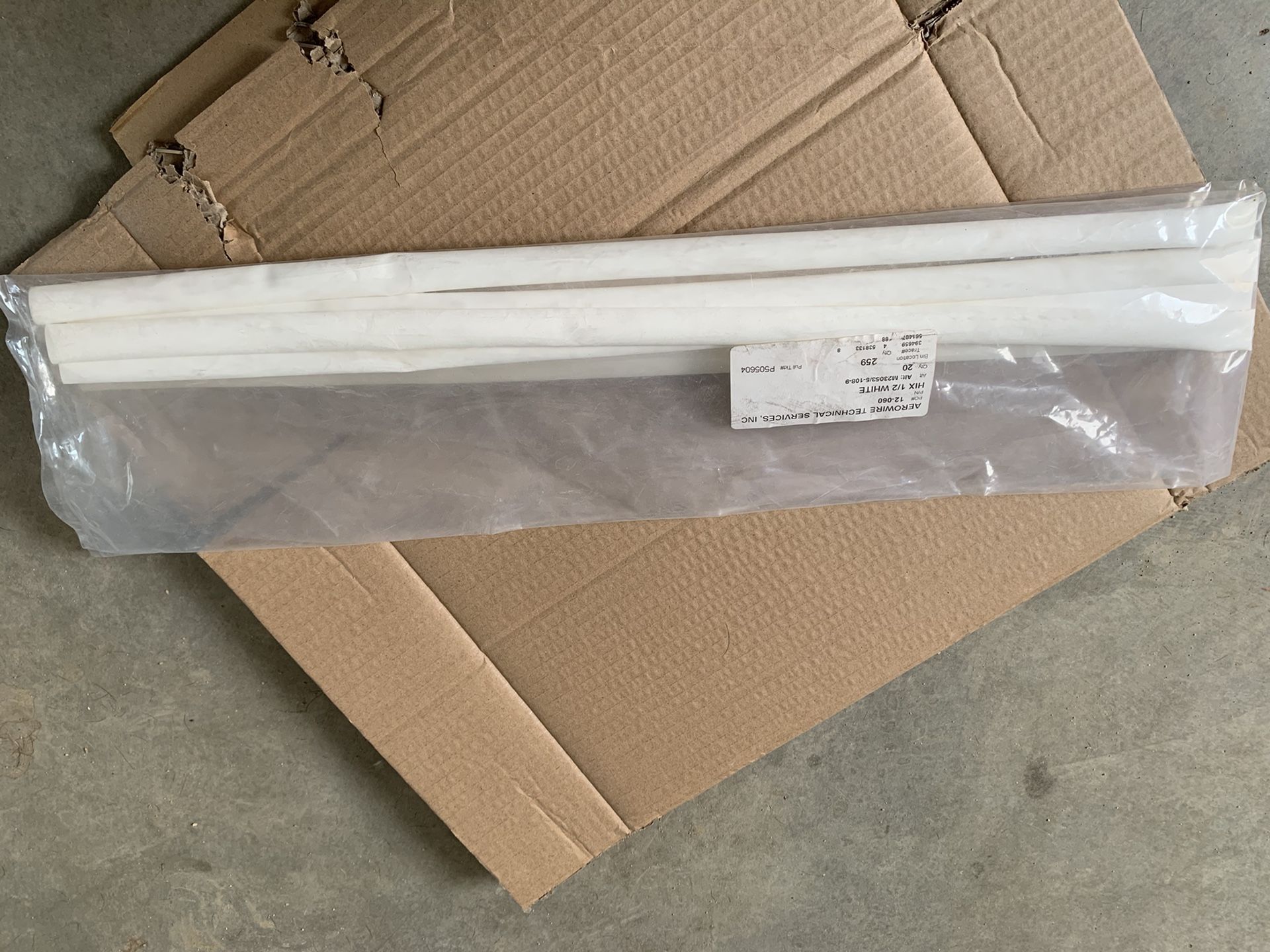 1/2” White Heat Shrink 20 Feet