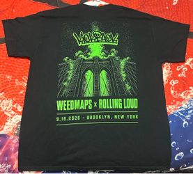 Kickback Weedmaps x Rolling Loud Event T-Shirt Sz-XL