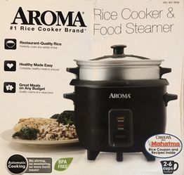 AROMA Rice Cooker & Food Steamer $25 NEW Price Drop