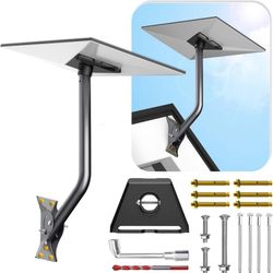 Gen 3 Mount for Starlink, Adjustable Wall /Roof Mounting Kit Compatible with Starlink Standard 4/4X/V3【Include Aluminum Pipe Adapter】