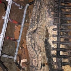 Gas fireplace Logs And Rack