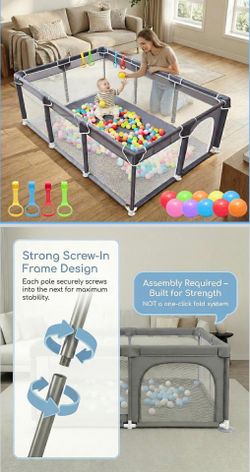 Large Playpen for Babies and Toddlers