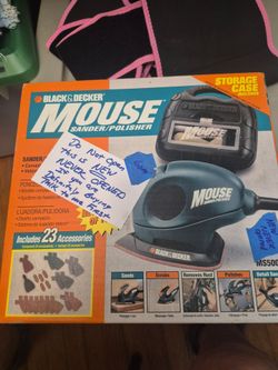TOOLS Sander mouse/polisher Black and Decker NEW