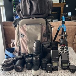Canon 80D Camera, Lenses,  Photography Bundle