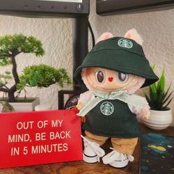 LABUBU BARISTA STARBUCKS THEMED OUTFIT