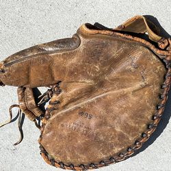Antique Mystery - Left Handed Wilson Baseball Catcher’s Glove