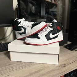 JORDAN 1 MID WHITE CANVAS SIZE 6.5W/5M