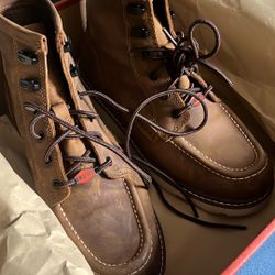 brunt marin unlined soft toe boots 8.5