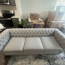 Large Grey Couches