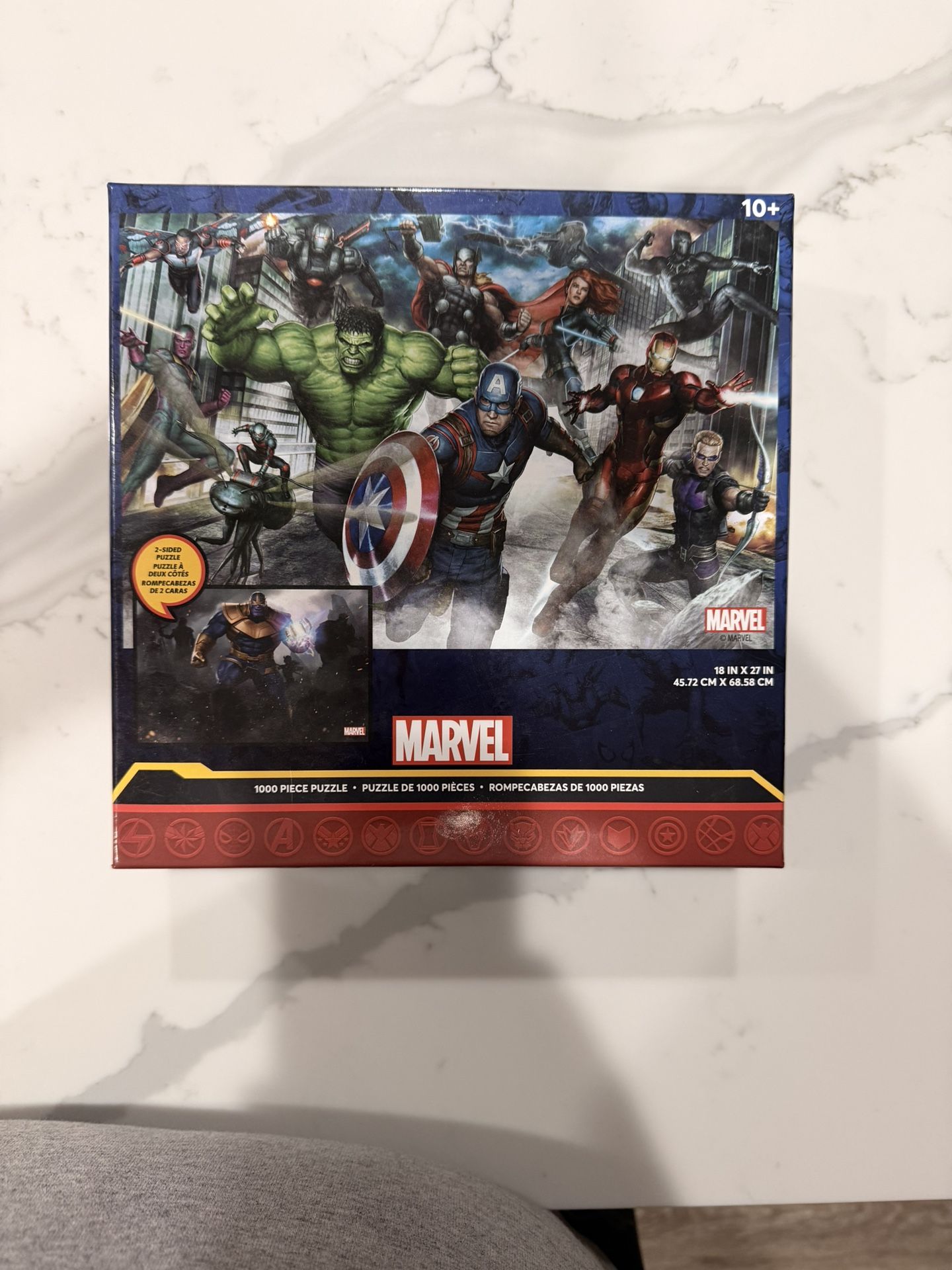 Marvel Super Hero Double Sided Puzzle