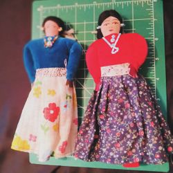 Two Navajo Traditional Cultural Dolls 