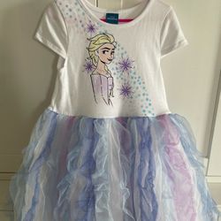 Girls Size 6 Disney Frozen Dresses And Sandals