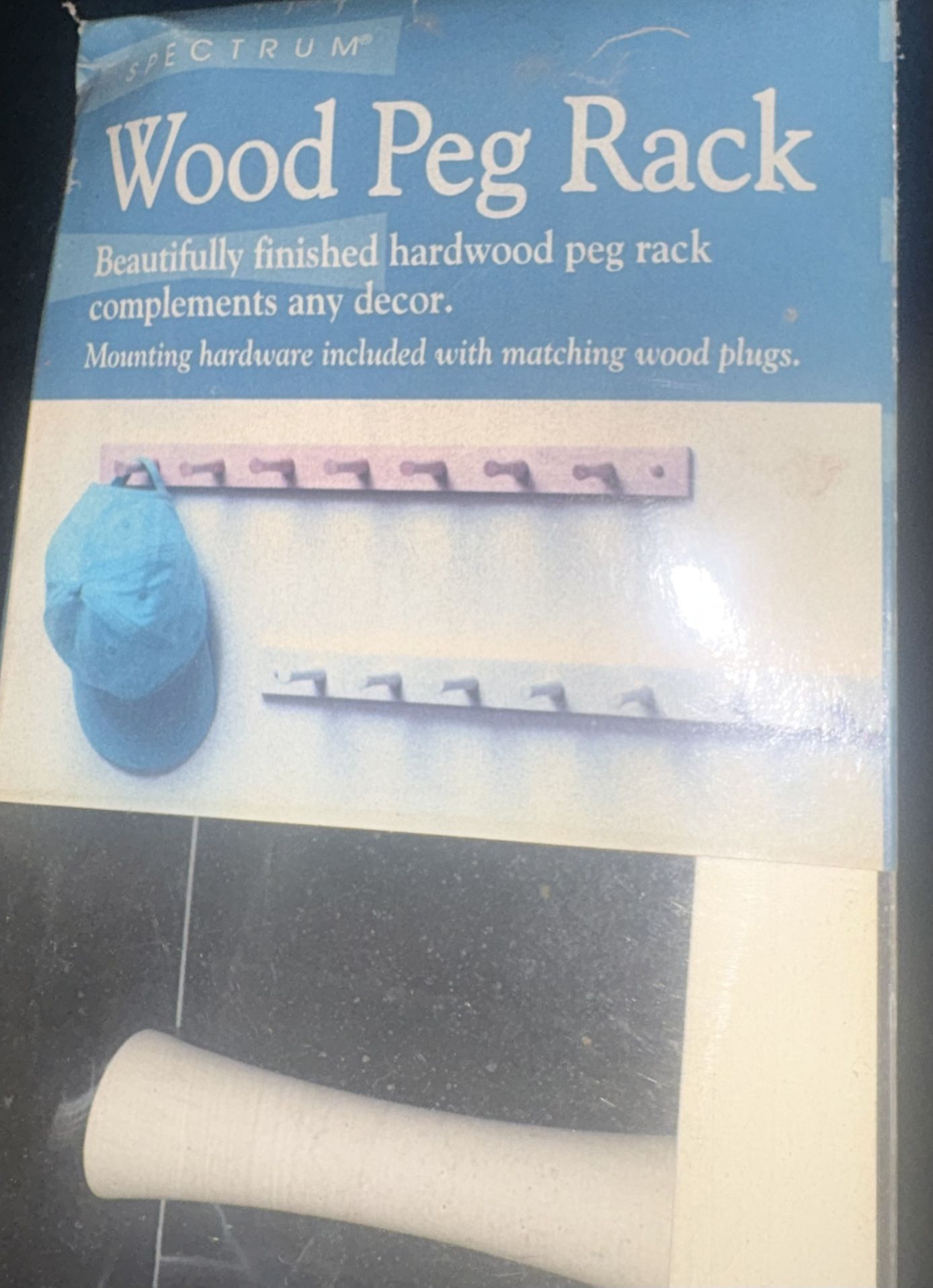 Spectrum Wood Peg Rack New