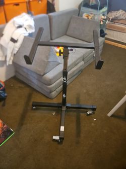 Griffin Rolling Studio Mixer Stand DJ Cart (MobileTILT Series) – Standing Rack On Casters with Adjustable Height – Portable Mount Turntable Holder For