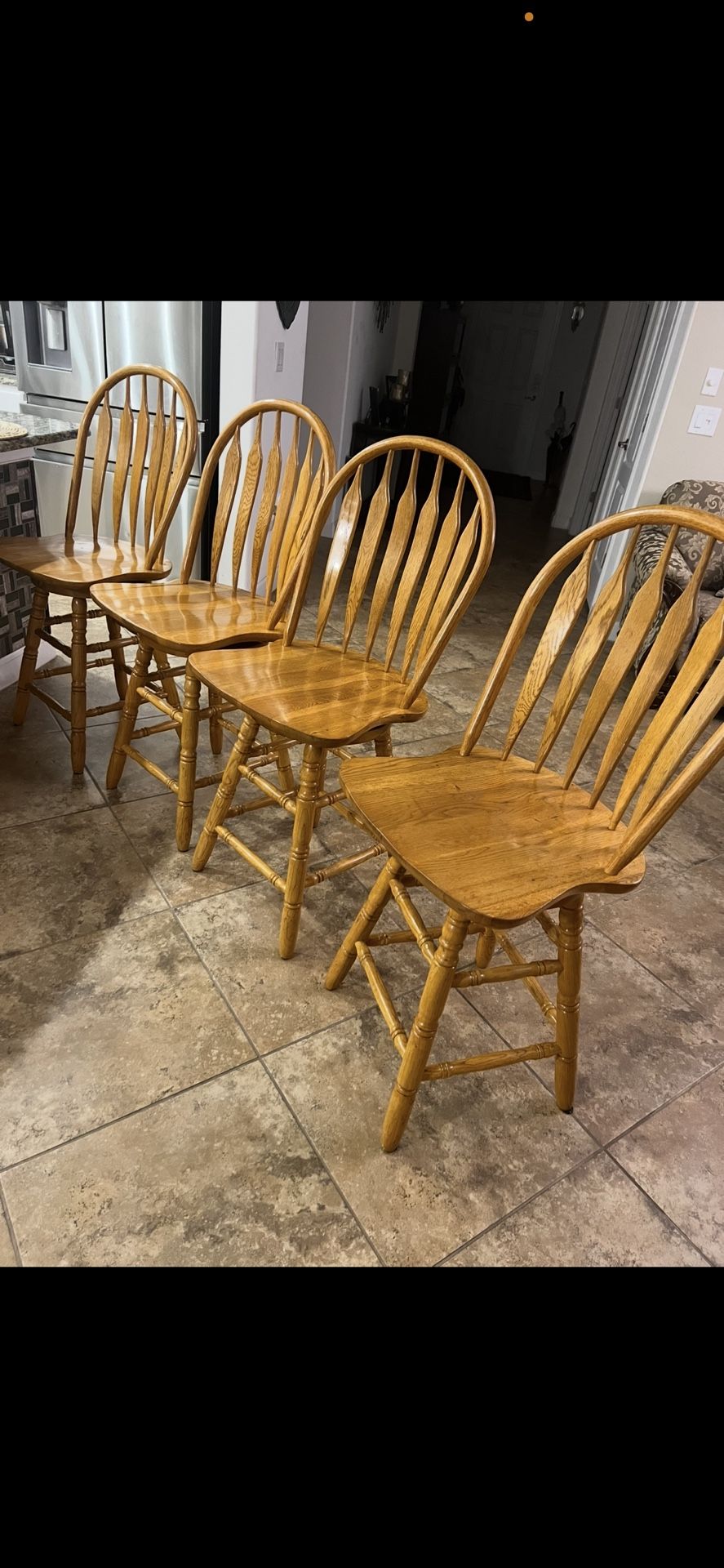 Get All Four Swivel Counter Top Stools 35$ Each Pick Up Today 