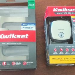 New locks deadbolt and passage door