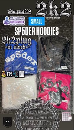 Sp5der Hoodies Size Small