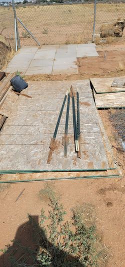 Plywood and t post