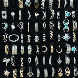 Assorted new Rings Different Size And Style 2 Each 