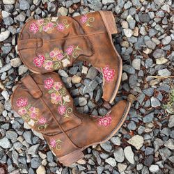 Size 1 Girls Roper Boots