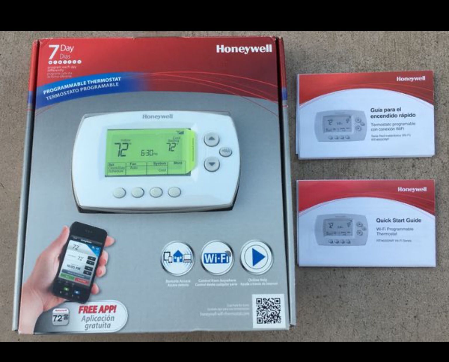 Honeywell WiFi Thermostat - free iOS & Android app