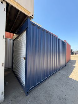20FT SHIPPING CONTAINER – WIND & WATERTIGHT | HEAVY DUTY STORAGE SHED | CONNEX BOX (ROLL-UP DOOR)